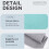 Kitchen Wash Cloths Grey 7.87x7.87 Inch 20pcs 5