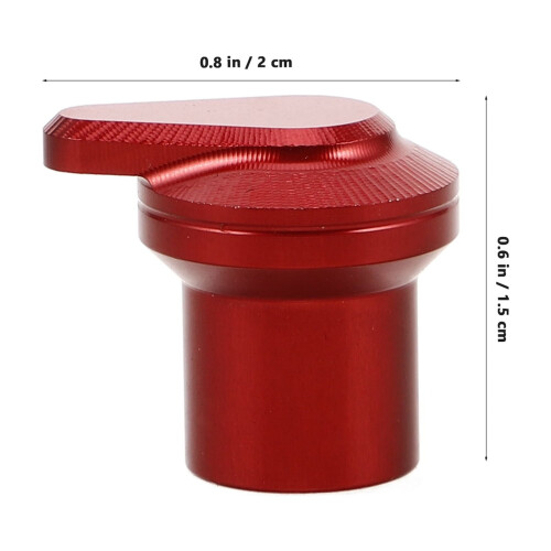 2 Pcs Replacement Valve Cap for Car Air Conditioning Tire Stem Caps Red 1