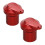 2 Pcs Replacement Valve Cap for Car Air Conditioning Tire Stem Caps Red 5