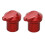 2 Pcs Replacement Valve Cap for Car Air Conditioning Tire Stem Caps Red 6