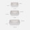 3pcs of One Set Rectangular Kitchen Fruit Vegetable Storage Drain Basket Multifunction Plastic Washing Basin (Grey) 3