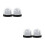 4Pièces Kit Figure De Globe De Neige DIY Noir Thème Hiver 7