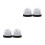 4Pièces Kit Figure De Globe De Neige DIY Noir Thème Hiver 9