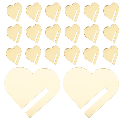 120Pièces Marques-Verres DIY Coeur Pour Événements 2