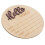 4Pièces Bois Rond Violet Déco Bébé - Photo 2