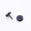 2Pièces D'oreilles Piercing Design Haltère Acier Noir Chic 3