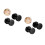 2Pièces D'oreilles Piercing Design Haltère Acier Noir Chic 6