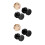 2Pièces D'oreilles Piercing Design Haltère Acier Noir Chic 7