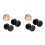 2Pièces D'oreilles Piercing Design Haltère Acier Noir Chic 8