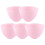 20Pièces Bols Silicone Rose Outils Mélange Masques 2