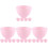 20Pièces Bols Silicone Rose Outils Mélange Masques 5