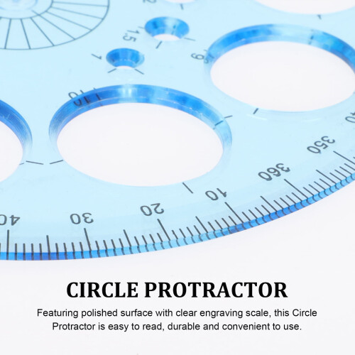 Conjunto de transferidor circular de 360 graus – 3 peças 1