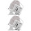 2Pièces Grossissante Téléphone 100X Clip LED 7