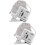 2Pièces Grossissante Téléphone 100X Clip LED 9