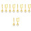 5Paires Boucles D'oreilles Hommes Dorées Claw Design 4