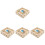 4Pièces Tunnel Bois Hamster Pour Rongeurs 4