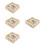 4Pièces Tunnel Bois Hamster Pour Rongeurs 9