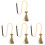 4Pièces Noir Suspendue Perles Durable Décoration 2