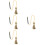 4Pièces Noir Suspendue Perles Durable Décoration 7