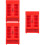 3Pièces Miniature Rouge Bois Pour Décor Maison De 9