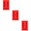 3Pièces Miniature Rouge Bois Pour Décor Maison De 11