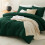 Emerald Green Queen Comforter Set 3-Piece 4