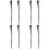 4Paires Outils De Percussion Dulcimer Usage Amateur Pro 7