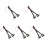 5Paires Maillets Percussion Ergonomiques Pour Batterie Noir 2