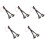 5Paires Maillets Percussion Ergonomiques Pour Batterie Noir 3