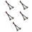 5Paires Maillets Percussion Ergonomiques Pour Batterie Noir 7