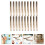 200Pièces Bracelets Vierges Café À Double Couche Pour DIY 11