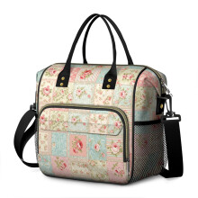 Sac à lunch isotherme étanche Pioneer Flower à imprimé floral pour femme, idéal pour le travail, la plage, les voyages, les pique-niques et le