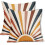 Μαξιλαροθήκες Boho Sun Sunrise 20x20", Αφηρημένες Πολύχρωμες Ρίγες, Ρουστίκ Μπλε/Κίτρινο, 1