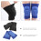 2Paires Supports De Genou En Mousse Ajustables Multicolores 5