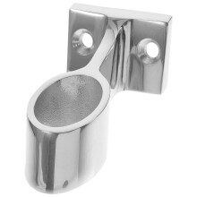OUNONA High Hardness Stainless Steel Boat Railing Bracket Plated Silver for Side Handrail Support