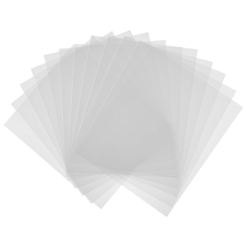 12pcs 3D Blank Stencil Template Stencil Sheets PVC Material Transparent Stencils for Machines