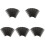 50Pièces Abrasives Textile Noires Résistantes Pour Usage Bois 2