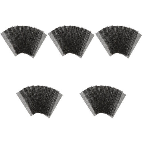 50Pièces Abrasives Textile Noires Résistantes Pour Usage Bois 2