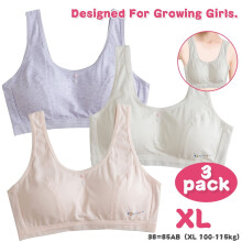 EASTIN Pro Teens Bra for 8-15 Years old 95% Cotton Bralette Comfortable Underwear No Underwire Padded Vest-style Sport Bra for Girls