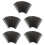 50Pièces Abrasives Textile Noires Résistantes Pour Usage Bois 6