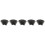 50Pièces Abrasives Textile Noires Résistantes Pour Usage Bois 9