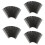 50Pièces Abrasives Textile Noires Résistantes Pour Usage Bois 10