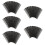 50Pièces Abrasives Textile Noires Résistantes Pour Usage Bois 11