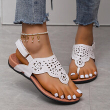 LoyisVidion Breathable Strap Sandals for Women – Casual Summer Flip-Flops with Cushioned Sole & Hollow Design