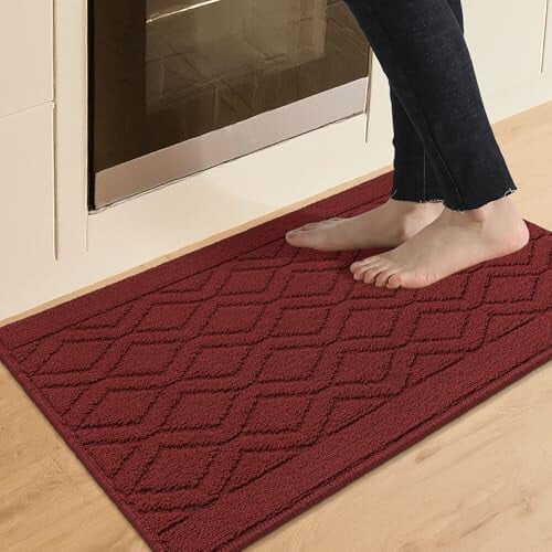 20 x 30 in Non-Slip Kitchen Rug Set – Washable