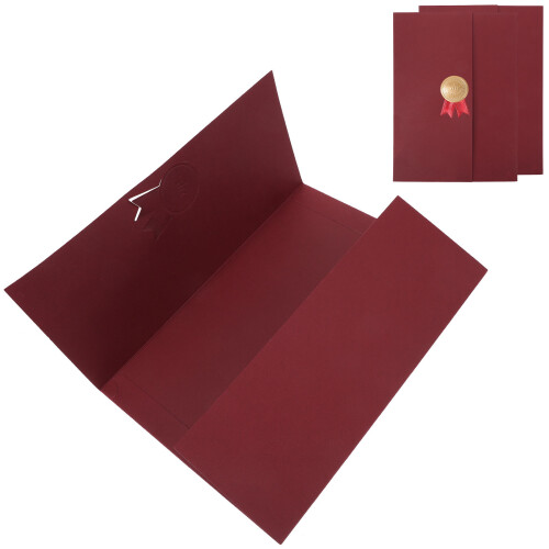 12Pièces Protège-Certificat Rouge En Pour Décor Et 2