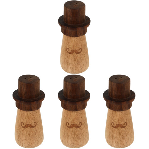 4Pièces Boîte Bois Cure-Dents Multifonction Décorative Portable 2