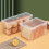 Bread Storage Box Transparent Food-Grade Plastic 3.4L 2PCS 6