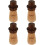 4Pièces Boîte Bois Cure-Dents Multifonction Décorative Portable 6
