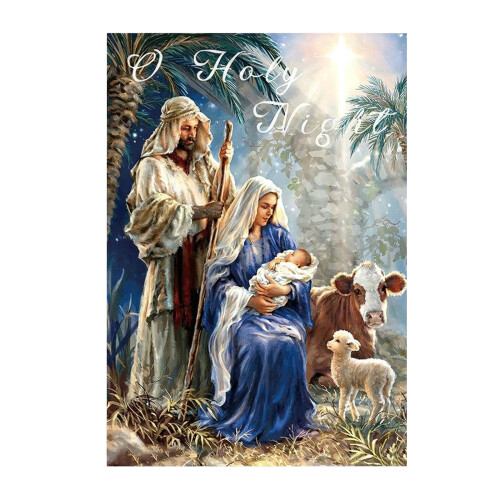 Religious Christmas Garden Flag 32x47cm Polyester